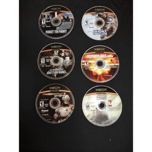 Lot of 6 Xbox Games Disc Only - Ghost Recon, Star Wars Battlefront, Shadow Ops +